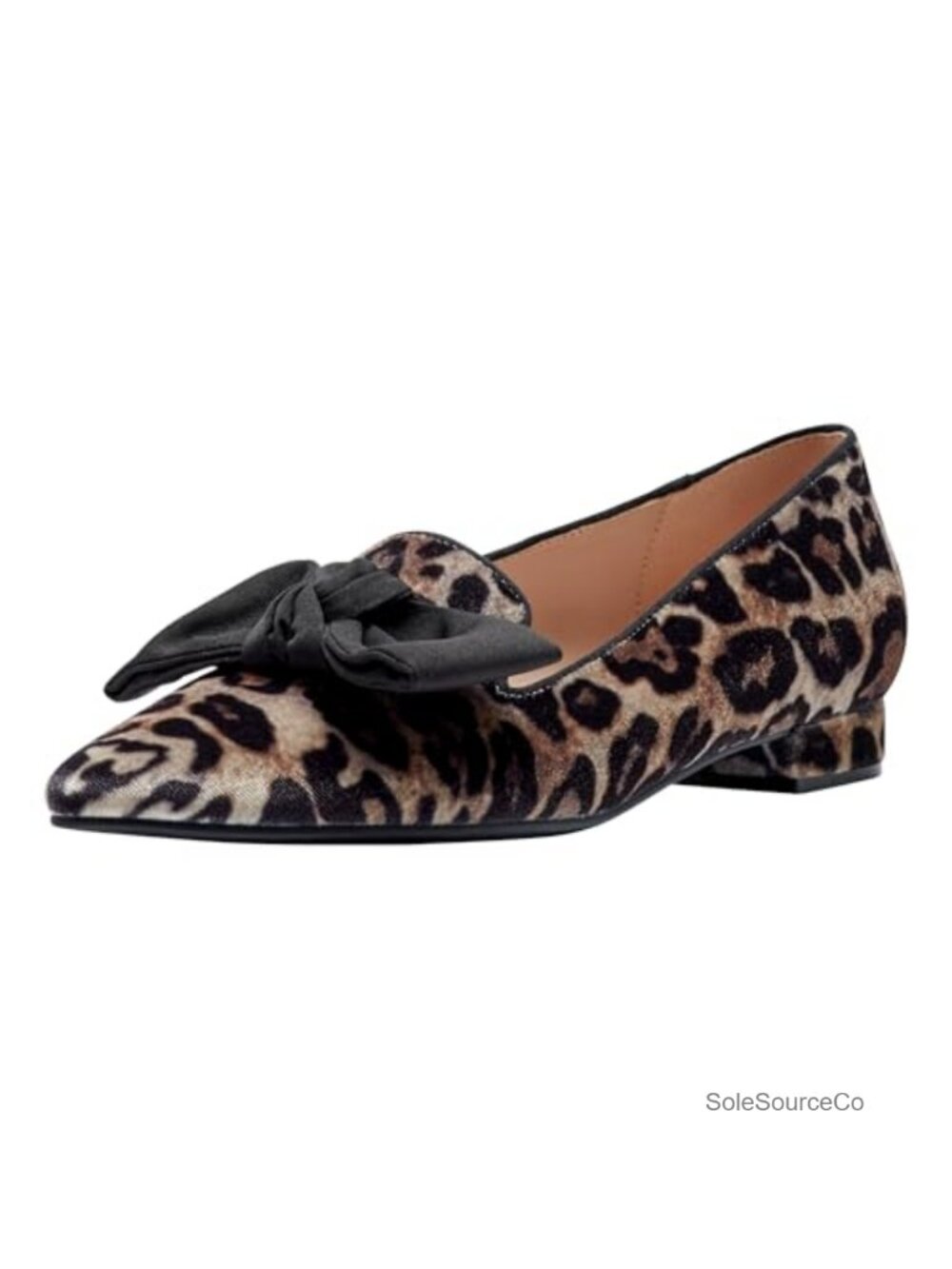 Textile Slip-On Loafers with Foam Footbed and Pointed Toe